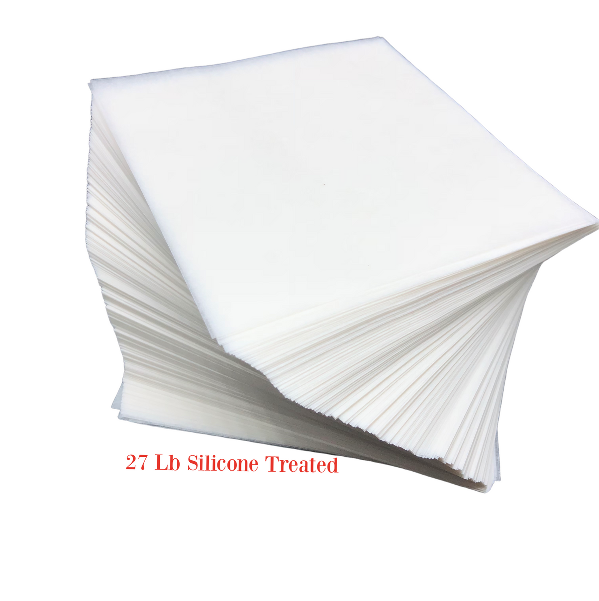 Bleached 4x4 27lb Silicone PLUS Parchment Sheets (1000Qty)